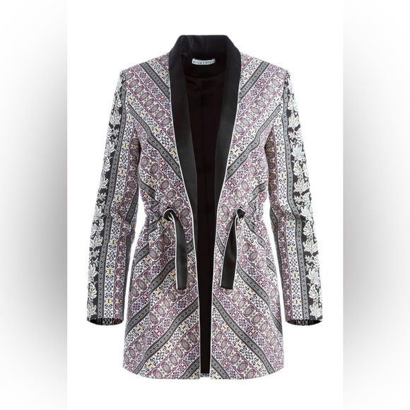 Brand New Alice + Olivia Lincoln Dream Piped Drawstring Blazer - Picture 10 of 12